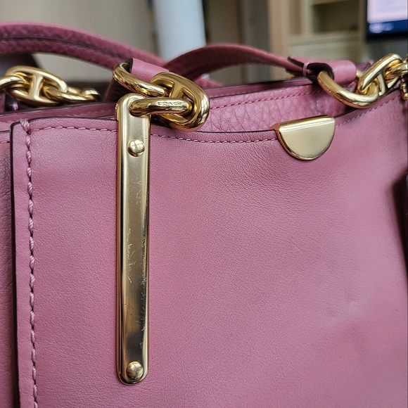 Coach Dreamer handbag in dust pink - Picture 5 of 12